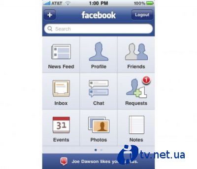 Готово приложение Facebook 3.0 для смартфонов iPhone