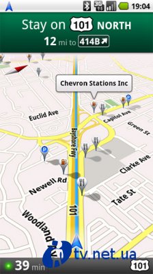  Google Maps Navigation   Android 1.6