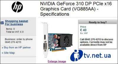 NVIDIA GeForce 310      Fermi