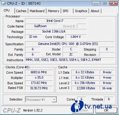  Intel Core i7 980X    6 