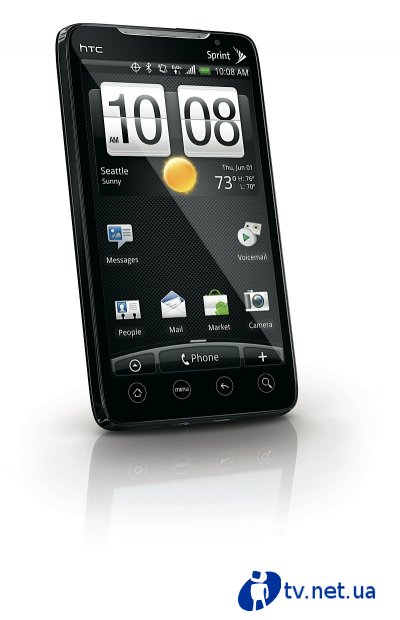 HTC EVO 4G (HTC Supersonic) - работает в CDMA EV-DO и WiMAX даже в
 пустыне Невада.