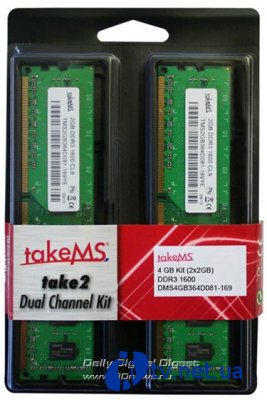 takeMS    DDR3-1600  4 