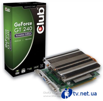    GeForce GT 240  Club 3D