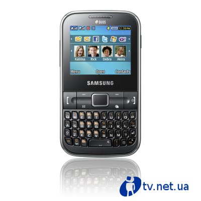 Samsung C3222:     SIM-  QWERTY 