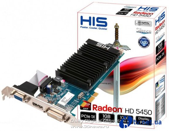 HIS Radeon HD 5450      PCI Express x1