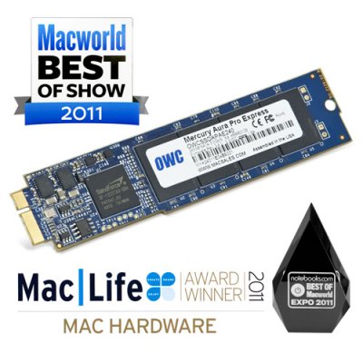 OWC Mercury Aura Pro Express: 480- SSD  MacBook Air