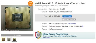   Core i7 LGA 2011   eBay  $1359