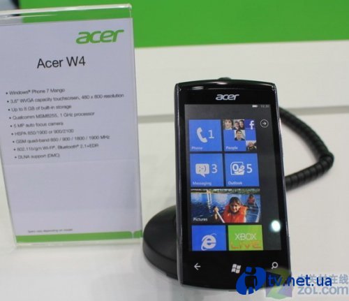 W4    Acer   Windows Phone Mango