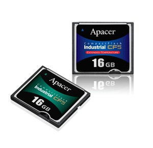 Apacer анонсировал пятое поколение индустриальных карт CF, имеющих функции защиты для безопасности хранения данных