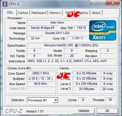   : CPU Sandy Bridge E  Ivy Bridge