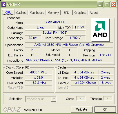  APU A8-3850   4,9 