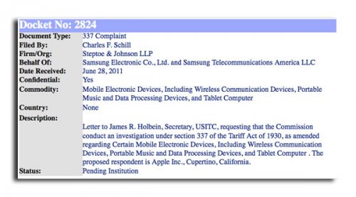 Samsung  ITC    Apple  