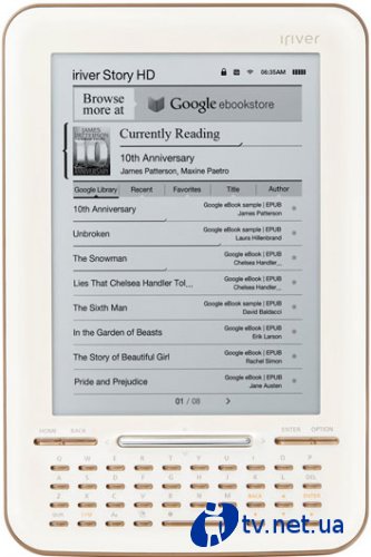   iriver Story HD       Google eBooks