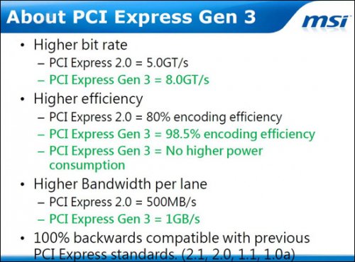     MSI   PCI Express 3.0
