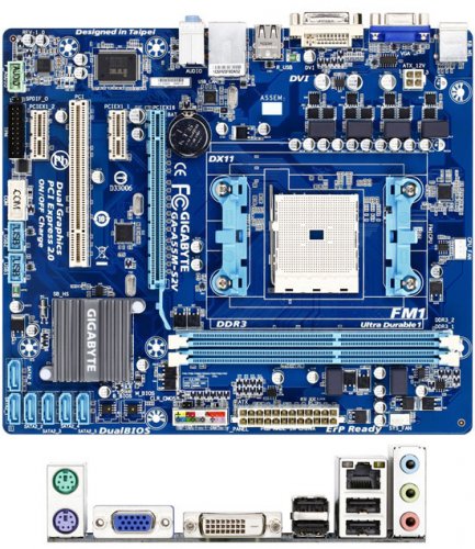  GIGABYTE GA-A55M-S2V  Micro-ATX  AMD A75