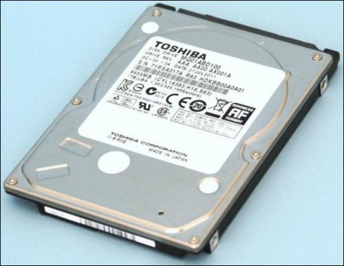 1    2,5" HDD  Toshiba  9,5 