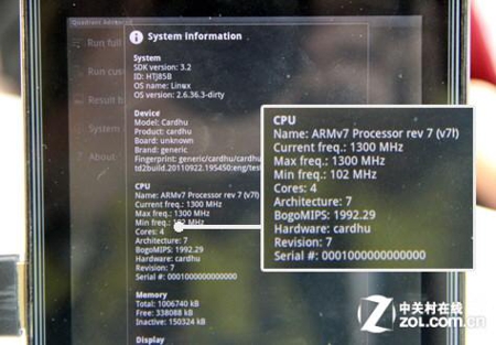 ZTE T98       NVIDIA Tegra 3