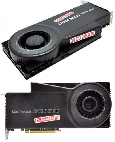  EVGA GeForce GTX 580 Classified:  