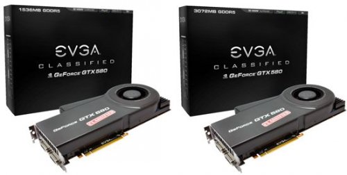  EVGA GeForce GTX 580 Classified:  