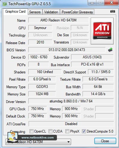  ASUS Lamborghini VX6S   Atom D2700