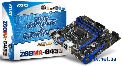 Micro-ATX  MSI Z68MA-G43 (G3)  LGA 1155   PCI Express 3.0