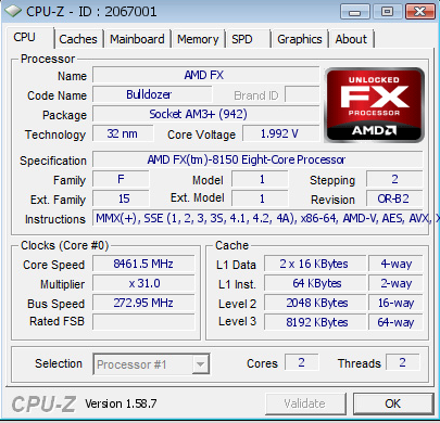    AMD ,   FX-8150