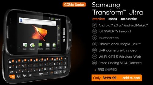 Boost Mobile  Samsung Transform Ultra    