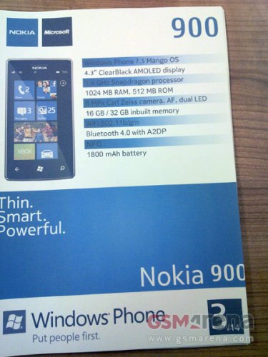 Nokia 900   Nokia World 2011?