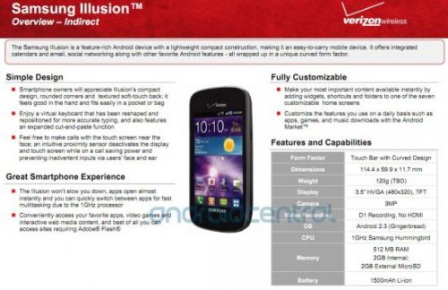     Verizon Samsung Illusion  Android