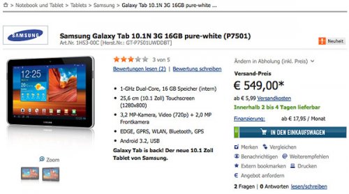 Samsung    Galaxy Tab 10.1    