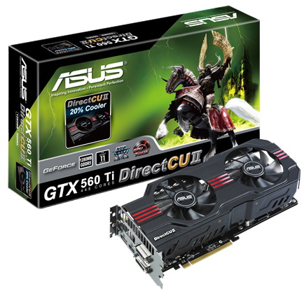 ASUS   GTX 560 Ti DirectCU II  448 CUDA-