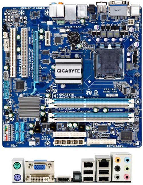   GIGABYTE GA-EG41MFT-US2H  Socket LGA775