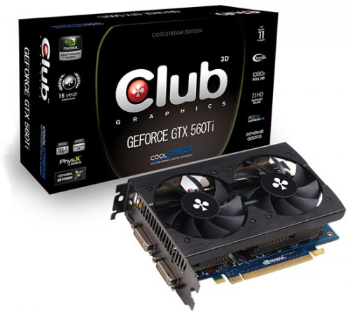 Club 3D GeForce GTX 560 Ti   CoolStream  2  