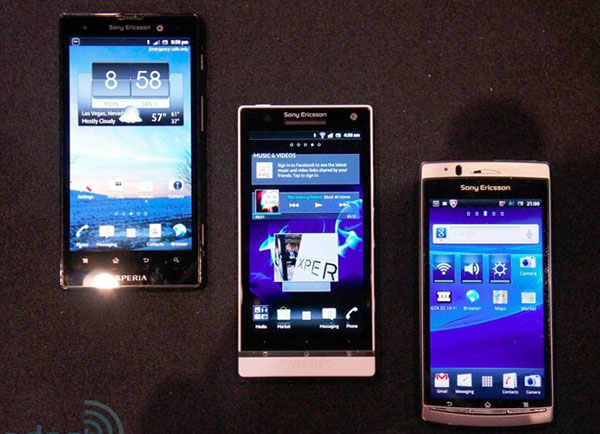 CES 2012:    Sony Xperia S,   Xperia Arc