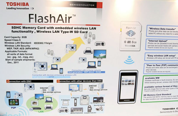 CES 2012: Toshiba FlashAir    SD    Wi-Fi