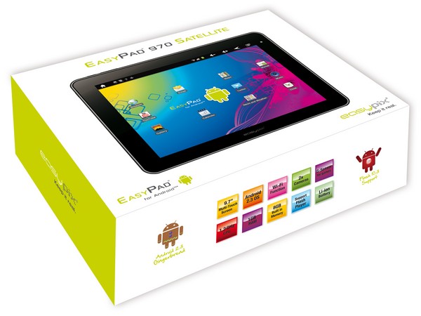  9,7"  Easypix EasyPad 970 Satellite  Android 4.0