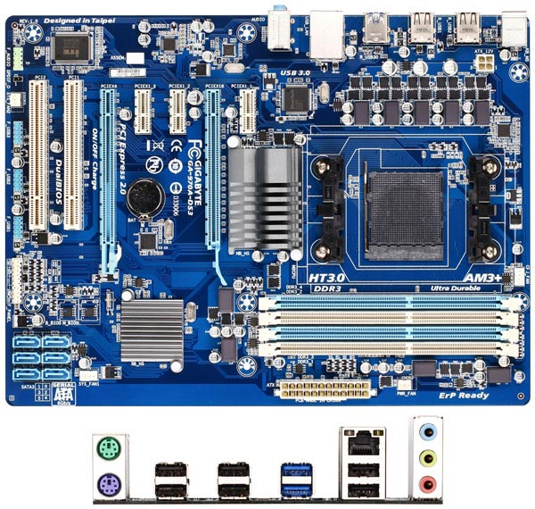 ATX- GIGABYTE GA-970A-DS3  AMD 970  Socket AM3+