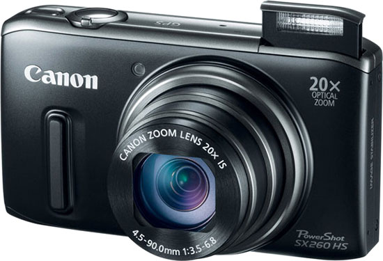 Canon SX260 HS     20X, DIGIC 5   GPS