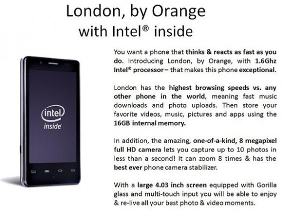 Android-   Intel Medfield    