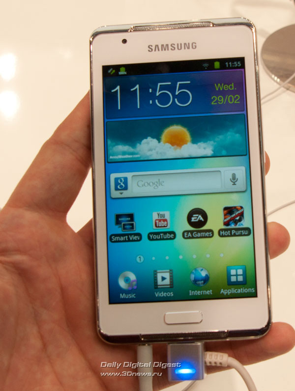MWC 2012:  Samsung Galaxy S WiFi 3.6, 4.2  5.0,   