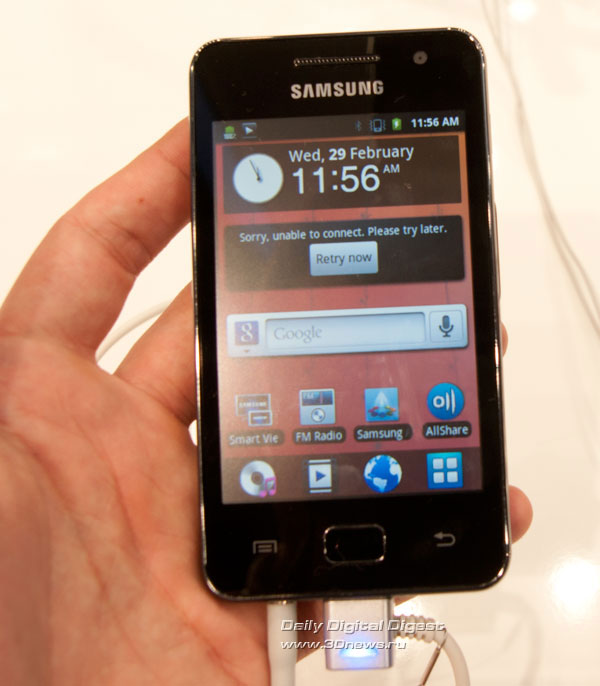 MWC 2012:  Samsung Galaxy S WiFi 3.6, 4.2  5.0,   