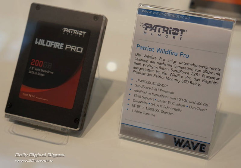 CeBIT 2012: SSD- Wildfire Pro  Wildfire SE  Patriot