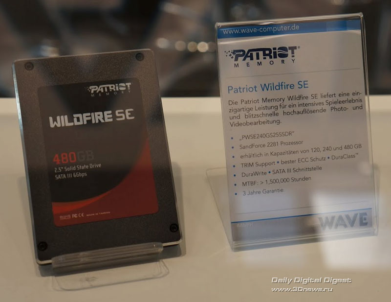 CeBIT 2012: SSD- Wildfire Pro  Wildfire SE  Patriot