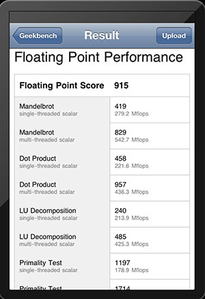   iPad       CPU  1 