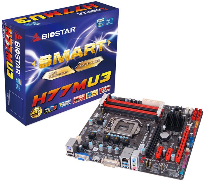  Biostar H77MU3   Intel  Socket LGA1155