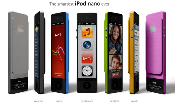 Концепт iPod nano: крупный и функциональный