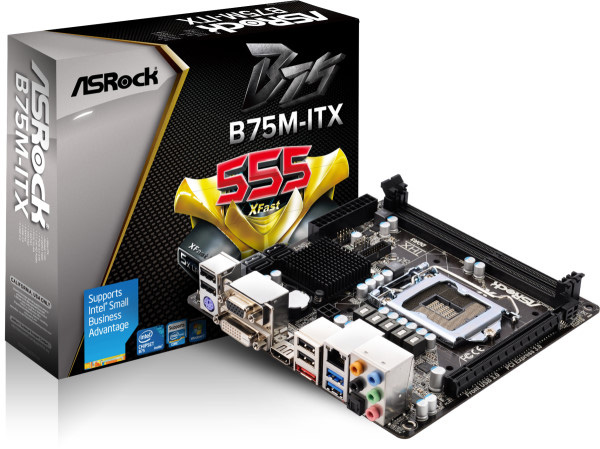  ASRock B75M-ITX   Mini-ITX  Intel B75