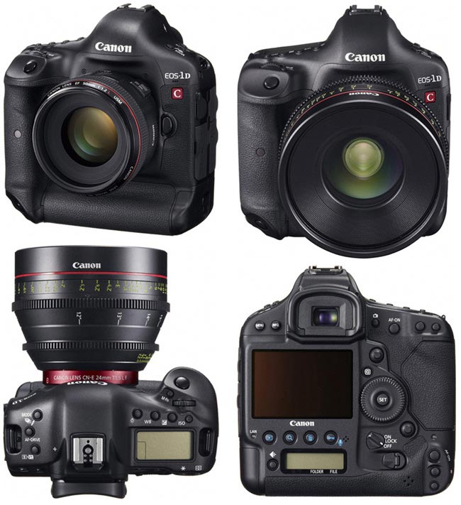 Canon EOS-1D C:  DSLR-      4096 x 2160