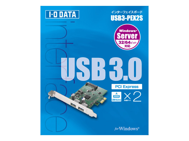 I-O DATA USB3-PEX2S:   USB 3.0-  