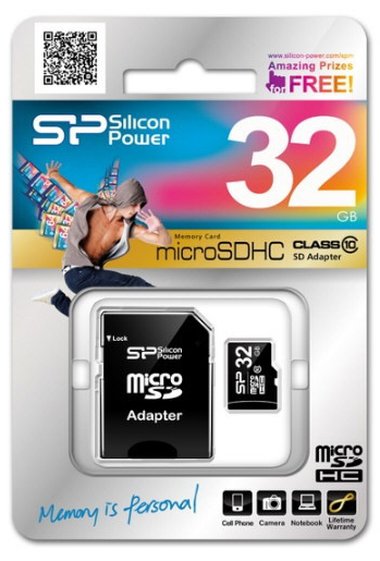  microSDHC-  32   Silicon Power